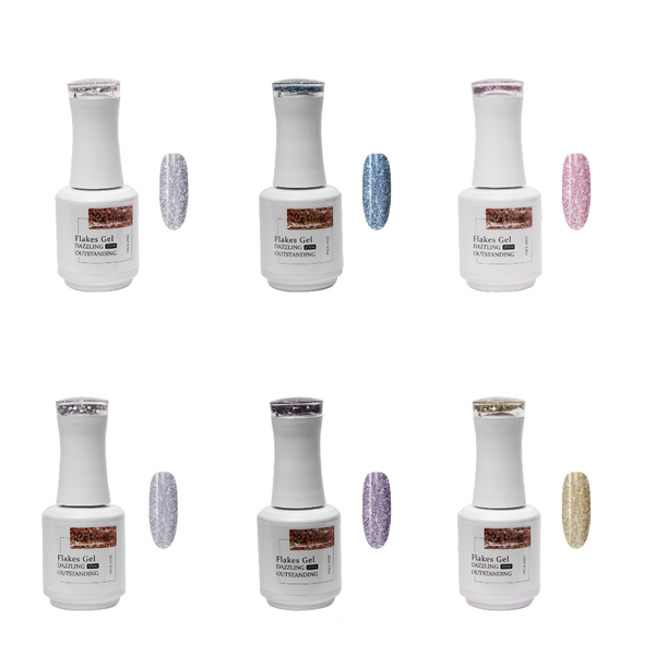 Shimmery Long Lasting Nail Paint 6 pcs - 02