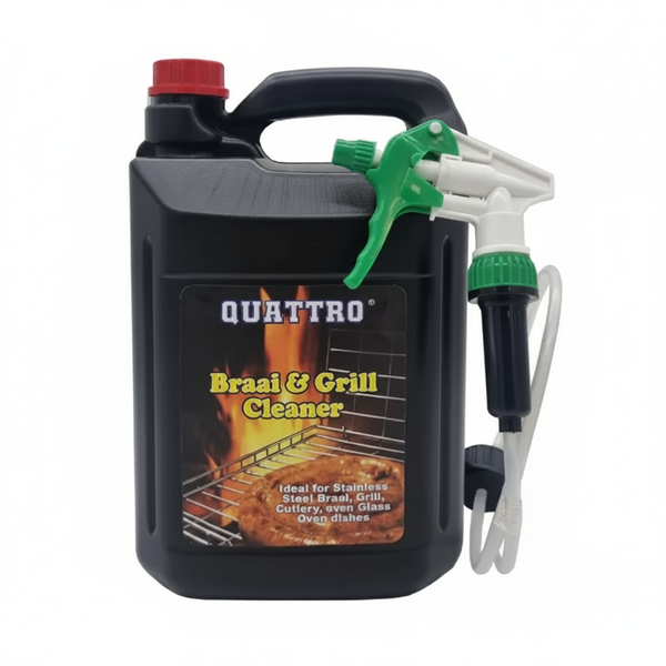 Quattro 5L Braai and Grill Cleaner for Tough Grease Removal
