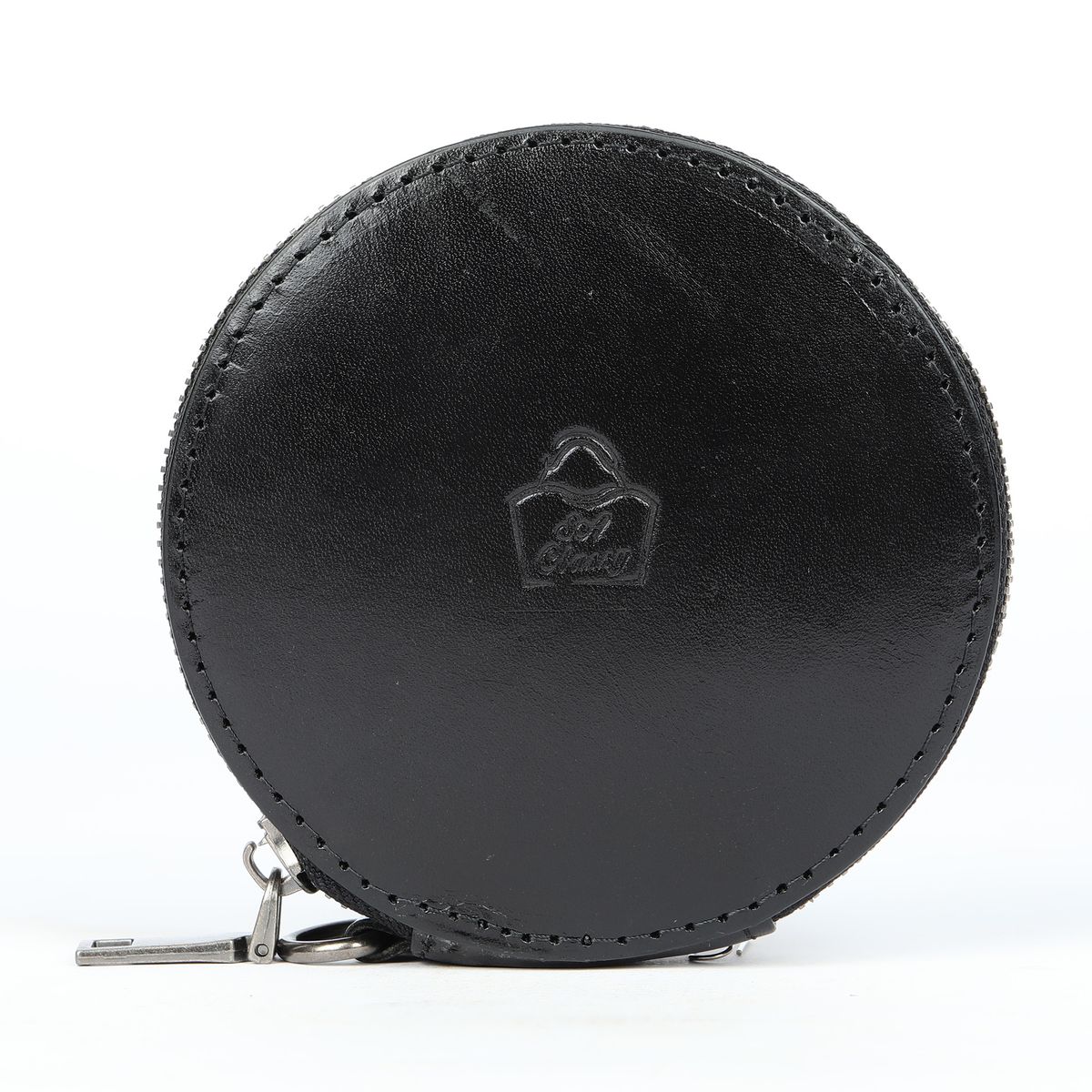 SACLASSY Genuine Leather Coin Wallet Card Holder Key Case Coin Pouch - BK