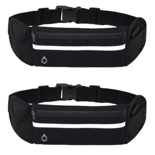 2 Pack - Running Belt Fanny Pack Waist Bag / Waist pack
