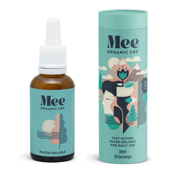 Mee CBD Drops 600 mg Water Soluble Broad Spectrum CBD Oil Free 30ml 20mg/ml
