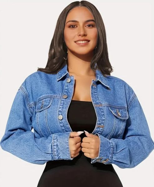 Drop Shoulder Denim Jacket