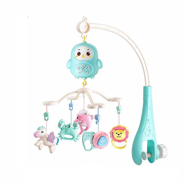 Baby Toys Teether Rattles Rotating Music Box Crib Mobile Bed Bell