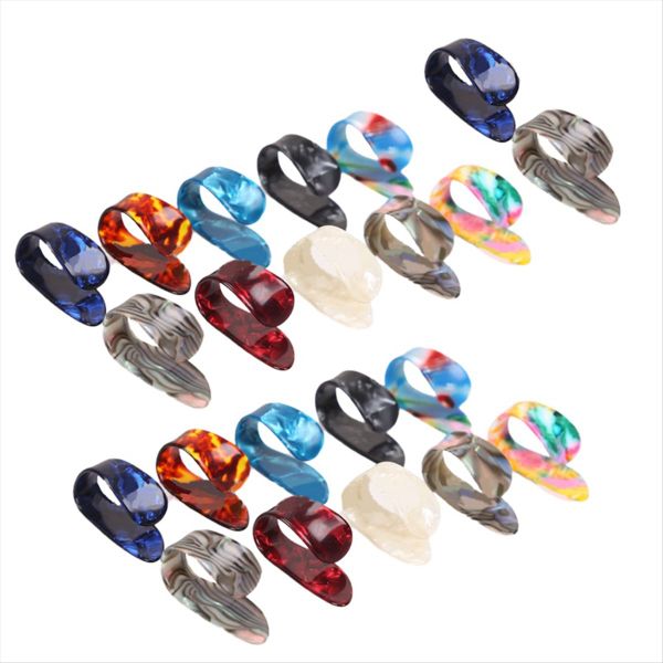 Finger Picks, Celluloid Guitar Picks (24PCS Thumb Picks)