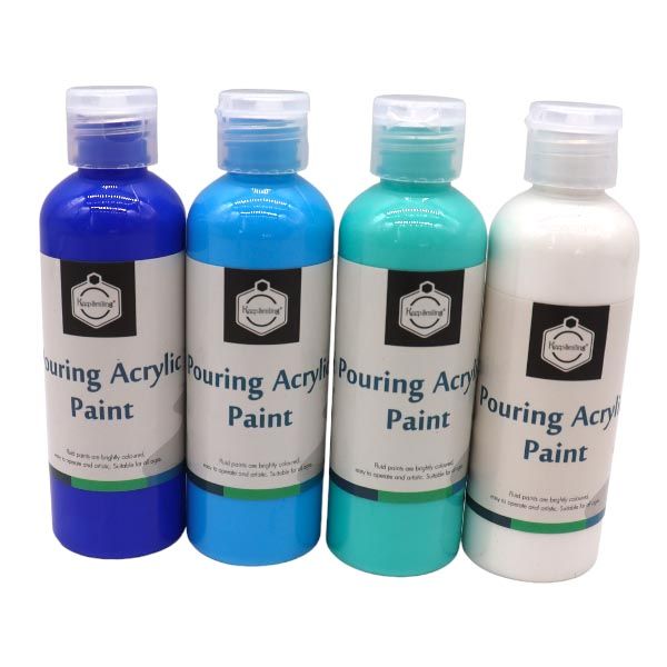 Shades Of Blue 100ml Pouring Acrylic Paint Set Of 4 Shop Today