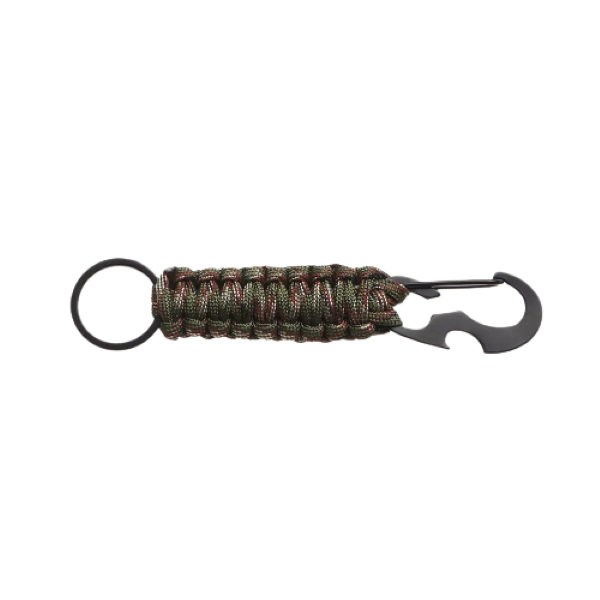 Camping Keyring Survival Kit With Bottle Opener- Camo
