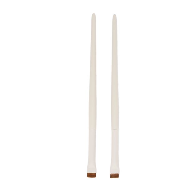 Angled Eyeliner Brush Set - 2pcs Ultra Fine Slanted Makeup Brushes