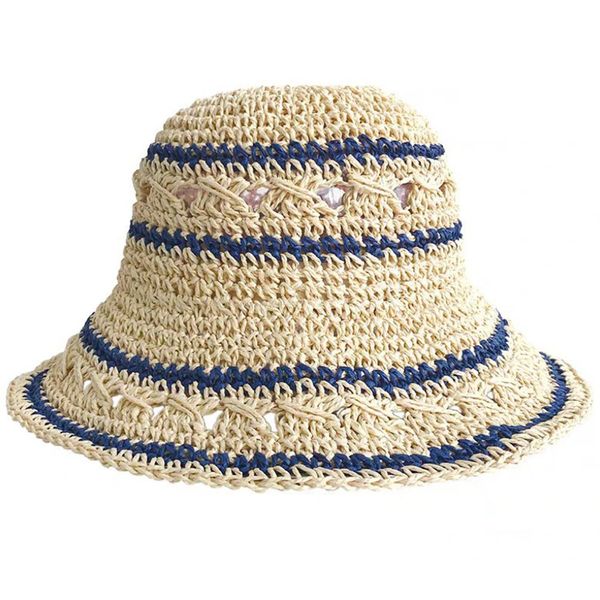 Fashion vacation beach hat Bohemian straw hat sun hat (56 x 12 x 10cm)