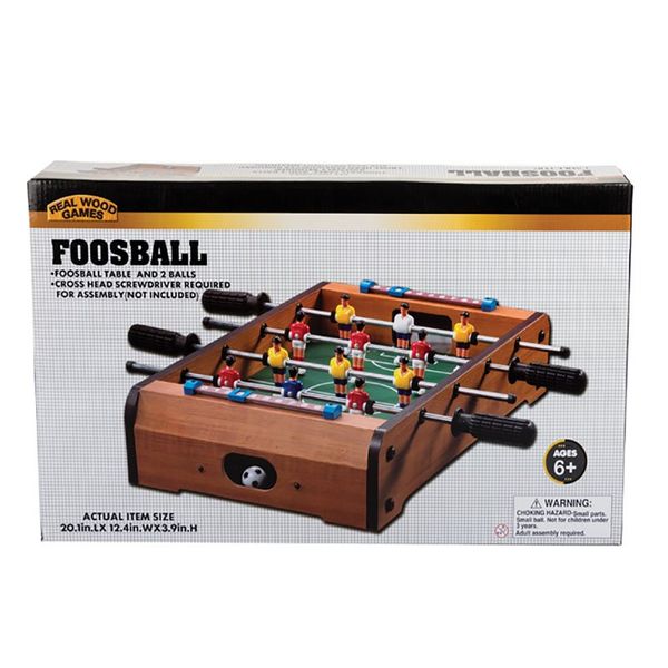 Foosball - Table-Top Game - Brown - 51cm x 31.4cm x 9.9cm