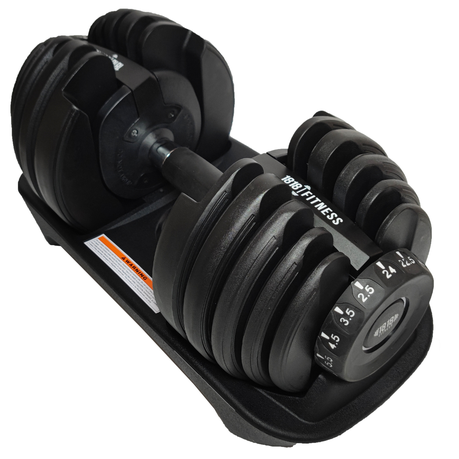 JJ Brothers Adjustable Dumbbell 15 in 1 Dumbbell 2 5KG to 24KG Red Black