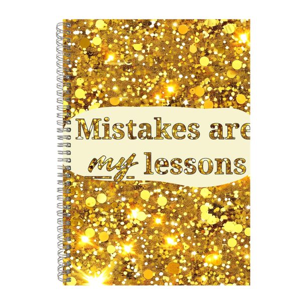 Mistakes A4 Notebook Spiral Lined Motivational Sayings Graphic Notepad 186