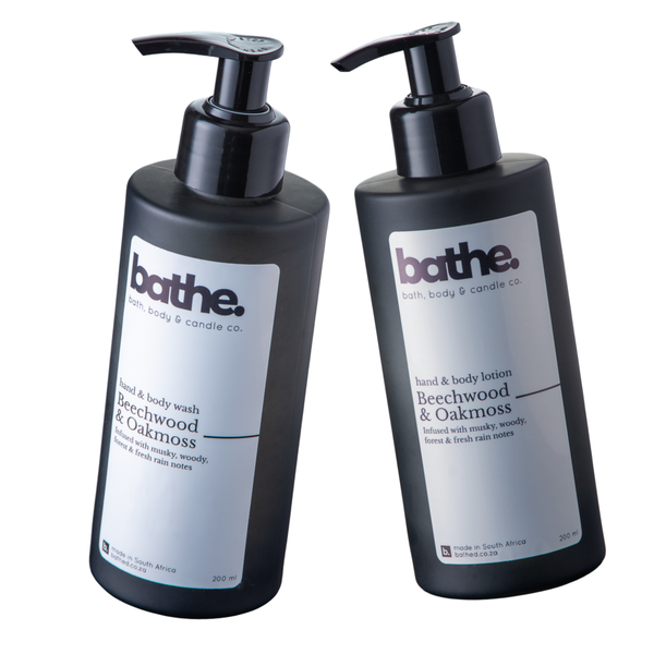Beechwood &amp; Oakmoss Hand + Body Wash &amp; Lotion Set