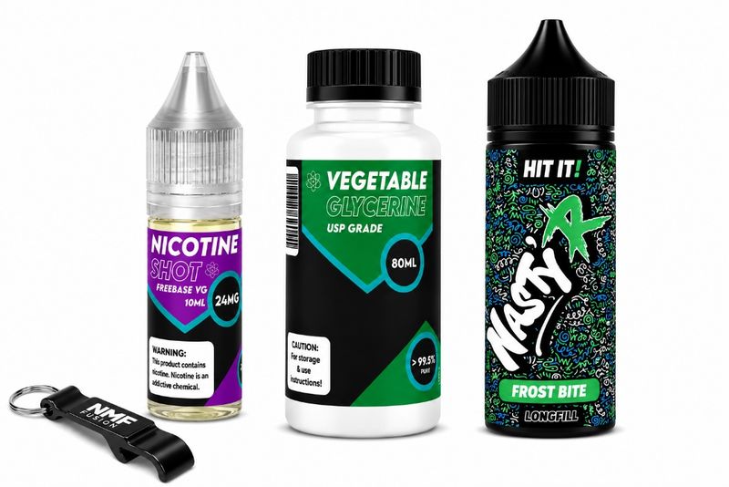 Nasty R MMF Longfill 120ml e-liquid - Frost Bite 2mg (Pack of 4)
