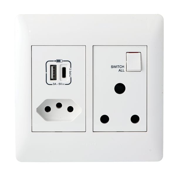 Legrand - Ysalis - Old RSA + New RSA + USB TYPE A&amp;C Socket 4x4