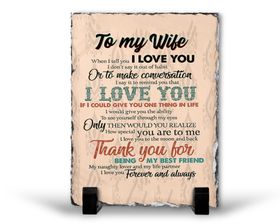 To My Wife MY BEST FRIEND Birthday Christmas Anniversary Gift Rock