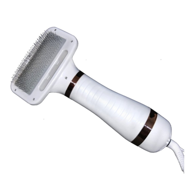 2-in-1 Pet Grooming Hair Dryer Blower Slicker Brush - Gold