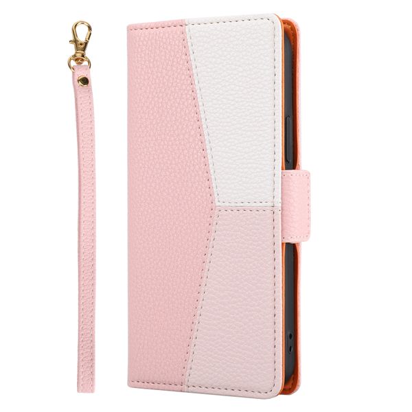 Litchi Pattern Splicing Phone Case Compatible with Samsung Galaxy S20 Ultra