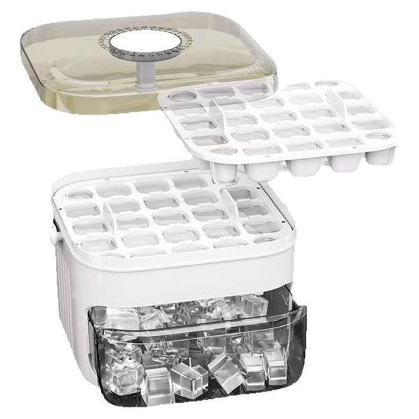 Stylish Stackable Ice Cube Tray with Storage for Home Party Cold Drinks