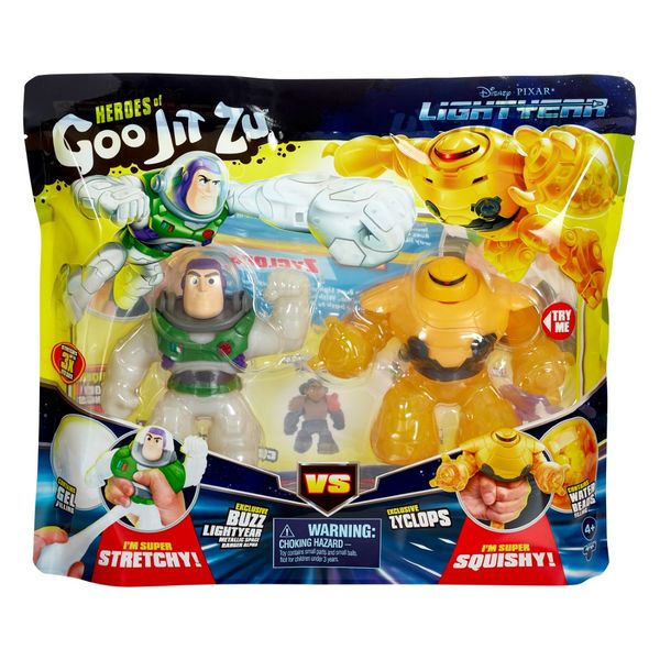 Goo Jit Zu - Buzz Light Year and Zyclops Double Pack - Stretchy and Squishy