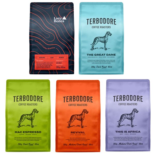 Terbodore Filter Coffee All-time Favourites - 5 x 250g