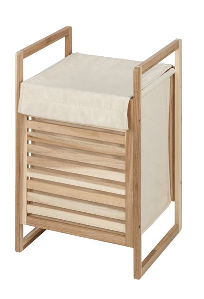 Wenko - Laundry Bin - Acina Range - Acacia Wood