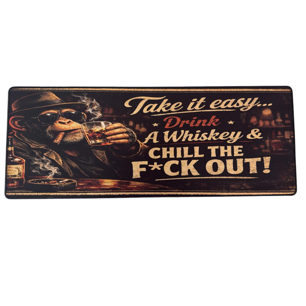 Chimpanzee Chilling Bar Mat - 80cm x 30cm - Steglio