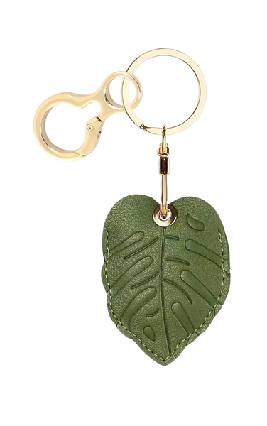 LJCZKA Leather Keychain Holder Case Compatible With AirTag,GPS Tracker Case