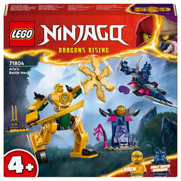 LEGO® NINJAGO® Arin’s Battle Mech 71804 Building Toy Set - 104 Pieces
