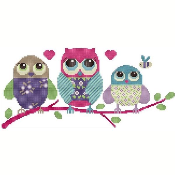 DIY Cross Stitch Kit Three Owls Buy Online in South Africa