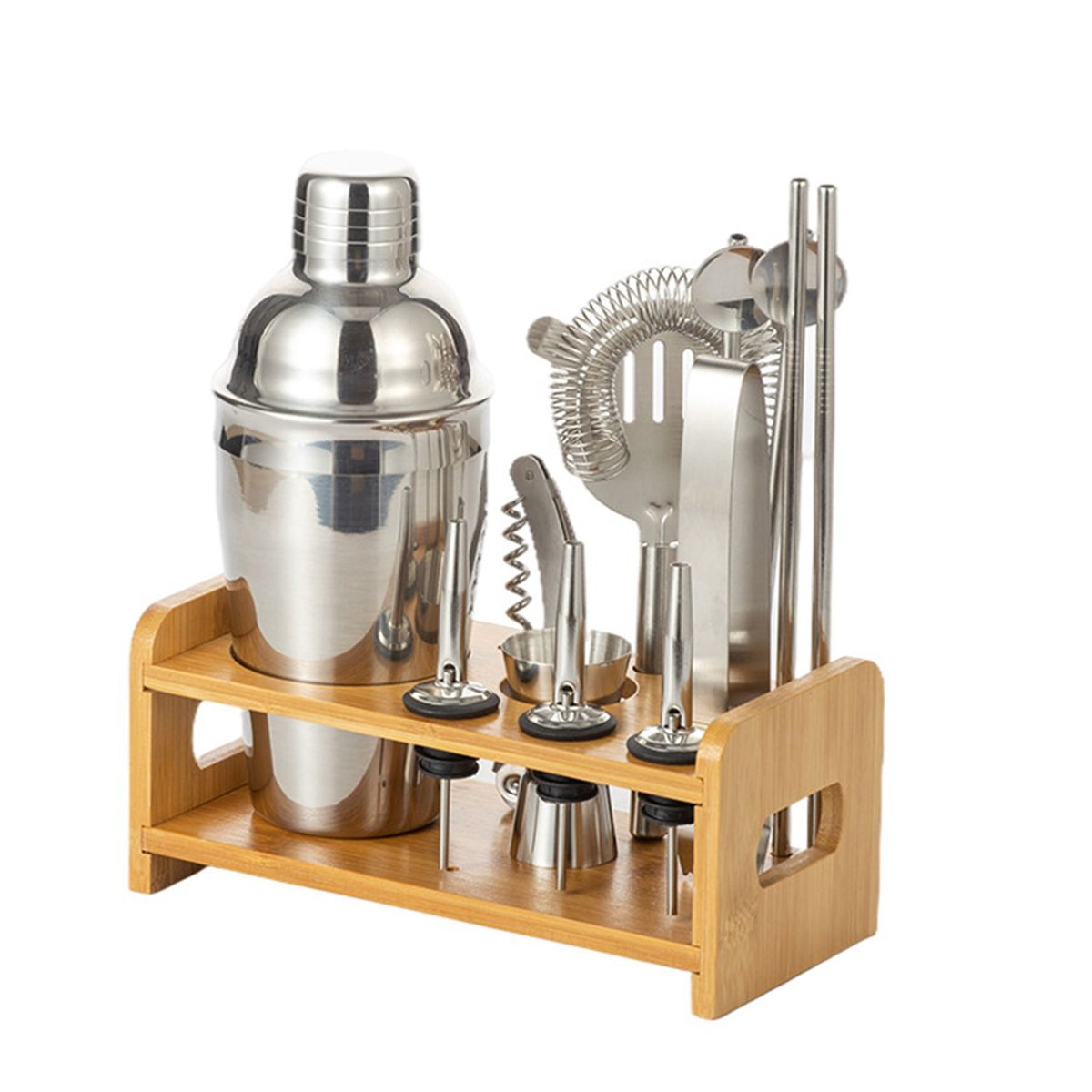 304 Stainless Steel Cocktail Shaker - 13 Piece Set