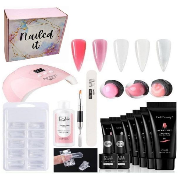 Nailed It Polygel 14 Pieces Extension Nail Kit