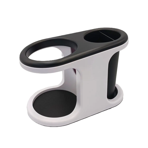 Kitro Hair Dryer/Straightener Holder, Plastic, Black/White