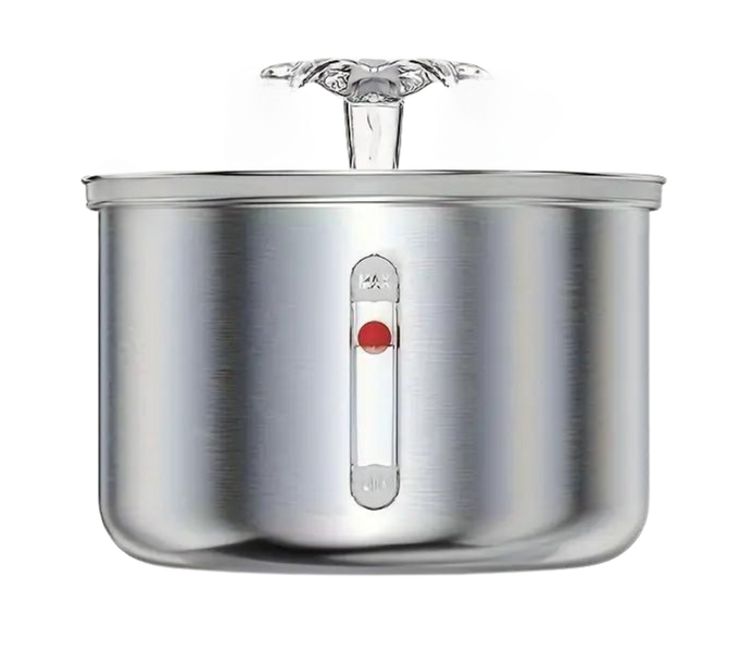AICOM - 2L Stainless Steel Pets Water Fountain Dispenser