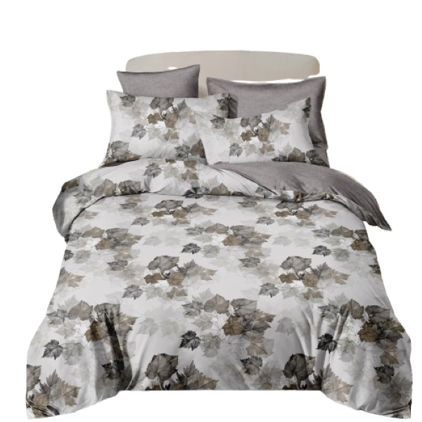 Linen Boutique - Duvet Cover Set Reversible-WhiteWinter