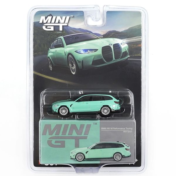 Mini GT BMW M3 M Performance Touring Mint Green - Blister Packaging