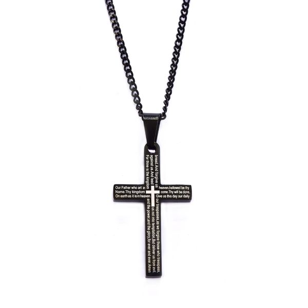 Xcalibur Stainless Steel Prayer Cross Necklace
