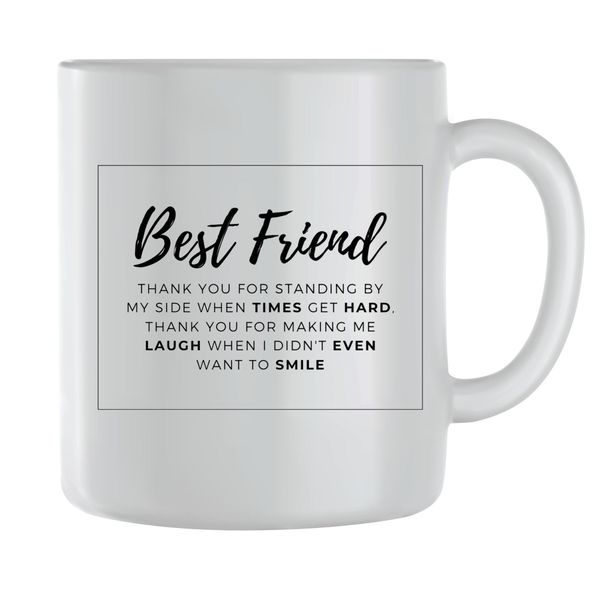 Best Friend Coffee Mugs for Men Women Motivational Sayings Graphic Cups 236
