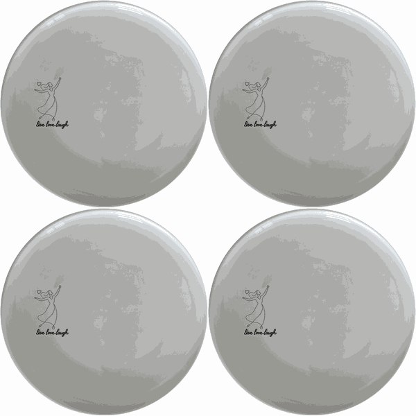 Live Love Laugh Dinner Plate Set of 4 - Range 3