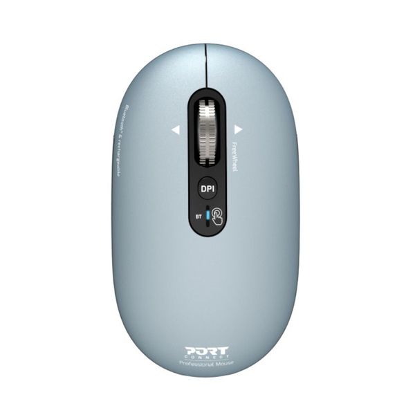 Port Connect PURE MAC Rechargeable Wireless &amp; Bluetooth Mouse - Storm