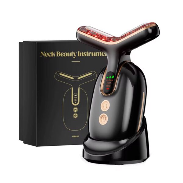 Deluxe Edition Face &amp; Neck Beauty Device with Travel Bag &amp; Base