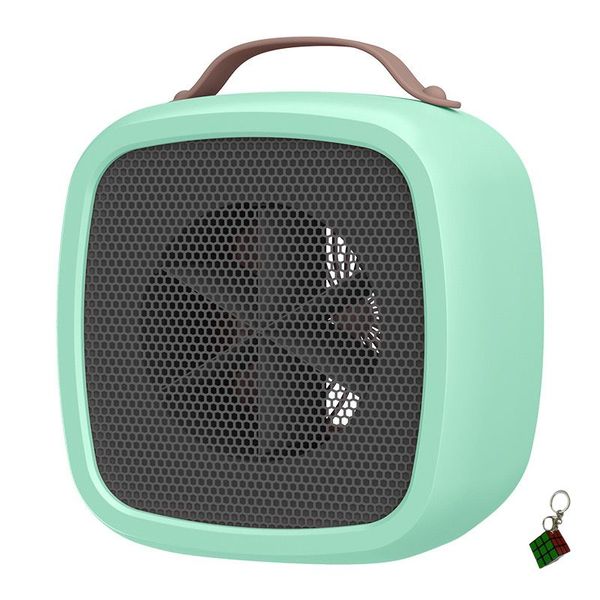 500WPortable Fan Heater With A Handle + Free Key Holder