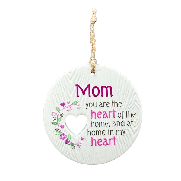 Piece of my Heart Ceramic Plaque - Mom