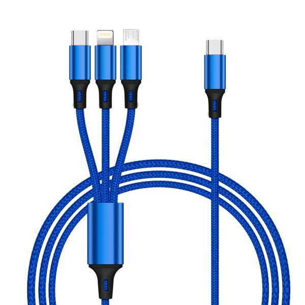 Type-C 3-in-1 Charging Cable for iOS/Androld/Type-C