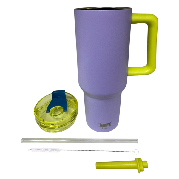 1.2 Litre Triple-Walled Thermal Tumbler - Purple &amp; Yellow