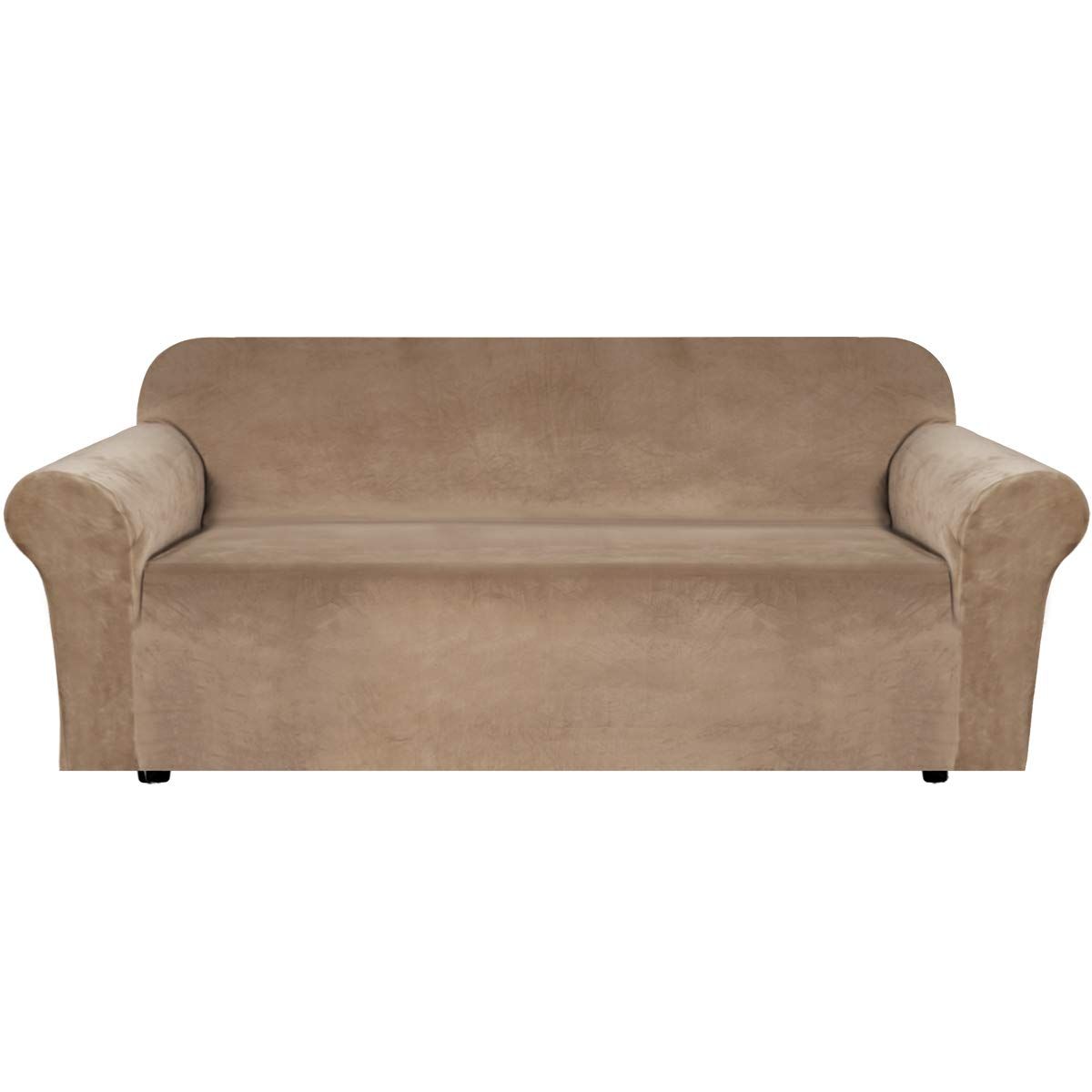 Velvet Sofa Cover Sand/Camel Buy Online in South Africa