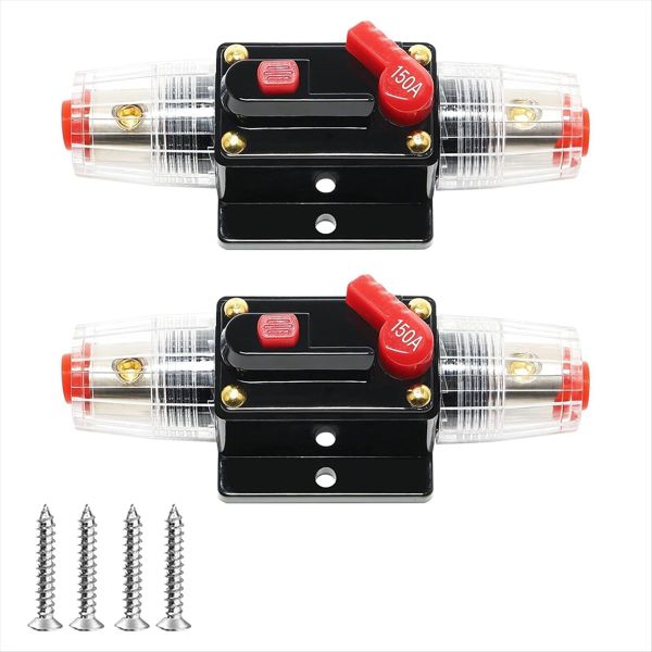 150A Audio Inline Circuit Breaker With Manual Reset 12-24V