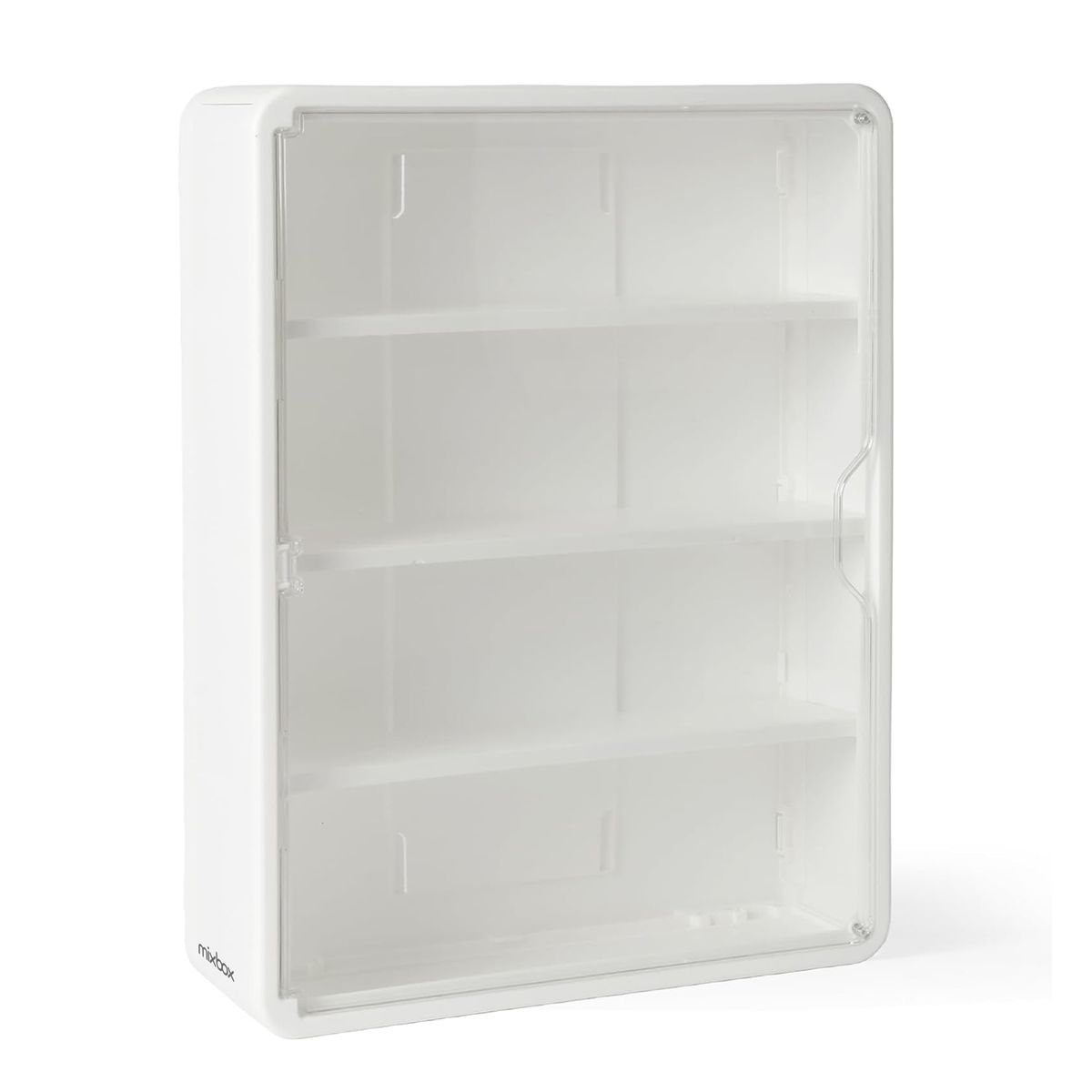 Mix Box Acrylic Toy Display Case with Magnetic Door, Wall Mounted 4-Tier