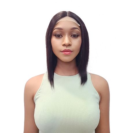 Brazilian/Peruvian Remy Hair Straight Short T-Part Bob 12-Inch Lace Closure  | Buy Online In South Africa | Takealot.Com