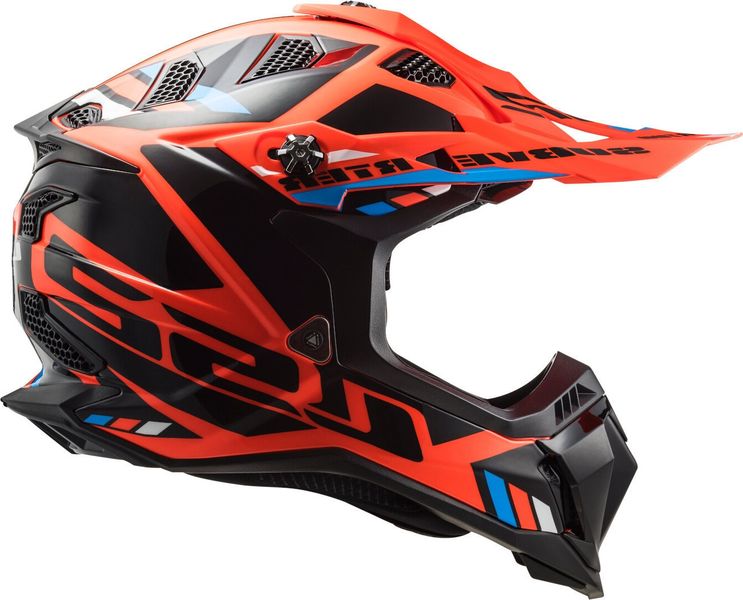 LS2 MX700 Subverter Evo Stomp Black/Neon Orange Motocross Helmet