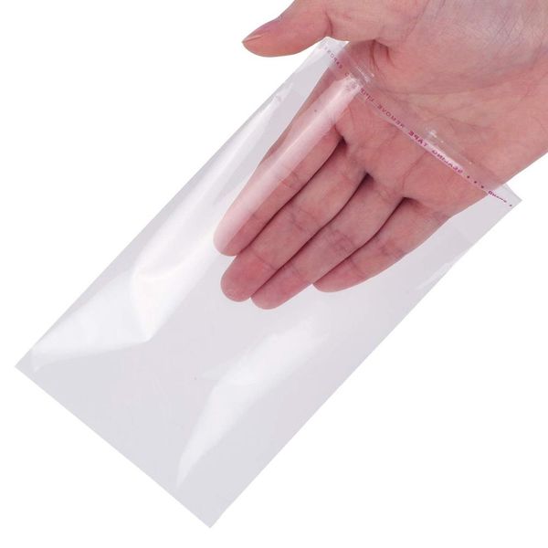 Resealable Clear Plastic Bags (large) 2 x Bags of 100 Pieces